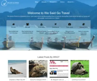 Wesaidgotravel.com(We Said Go Travel) Screenshot