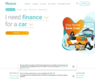 Wesbank.co.za(Vehicle Finance & Insurance Solutions) Screenshot