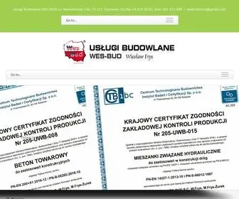 Wesbud.pl(Usługi Budowlane WES) Screenshot