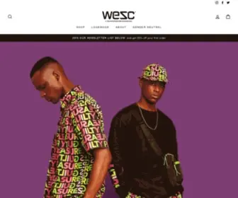 Wesc.com(Wesc) Screenshot