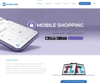 Wescale.com(Your digital procurement workplace) Screenshot