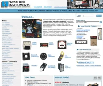 Weschler.com(Weschler Instruments) Screenshot
