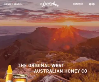 Wescobee.com(Wescobee Honey) Screenshot