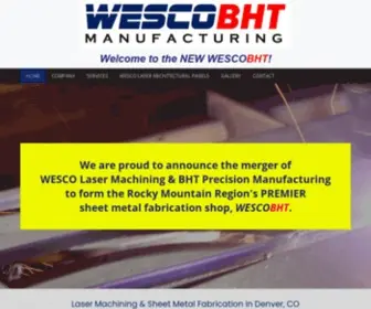 Wescolaser.com(WESCOBHT Manufacturing) Screenshot