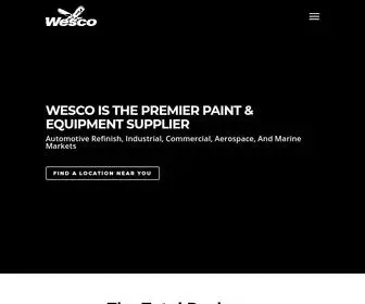 Wescopbe.com(The Premier Paint & Equipment Supplier) Screenshot