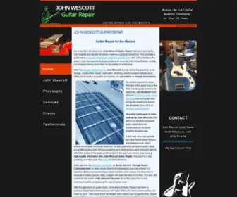 Wescottguitar.com(John Wescott Guitar Repair) Screenshot