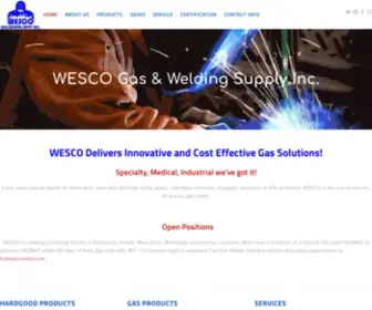 Wescoweld.com(WESCO Gas & Welding Supply) Screenshot