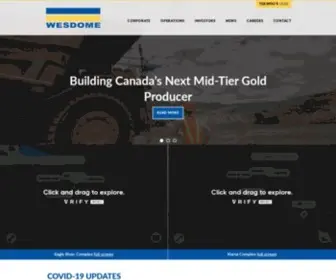 Wesdome.com(Wesdome Gold Mines Ltd) Screenshot