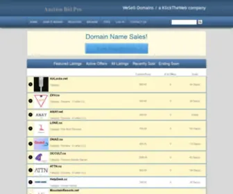 Wesell-Domains.com(Shop KlickTheWeb) Screenshot