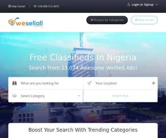 Wesellall.com.ng(Free Classifieds in Nigeria) Screenshot