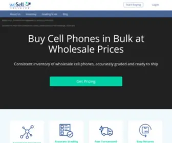 Wesellcellular.com(Buy Wholesale Cell Phones Online in Bulk) Screenshot