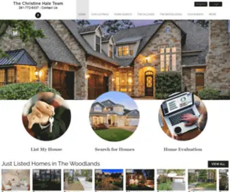 Wesellthewoodlands.com(The Christine Hale Realty Group) Screenshot