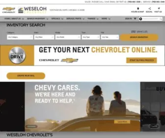 Weselohchevrolet.com(Premier Chevrolet of Carlsbad Serving San Diego CA) Screenshot