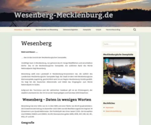 Wesenberg-Mecklenburg.de(Wesenberg) Screenshot