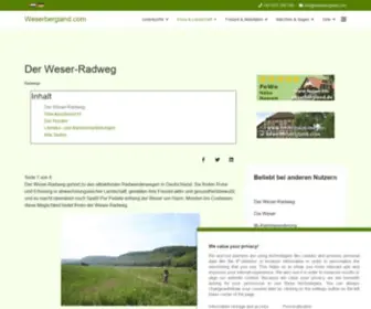 Weserradweg.de(Der Weserradweg (R99)) Screenshot