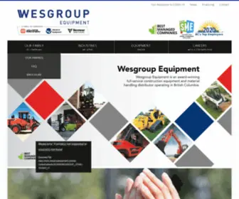 Wesgroupequipment.com(A Canada's Best Managed Company) Screenshot