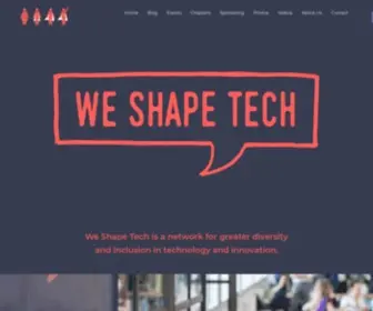 Weshape.tech(We Shape Tech is a global platform for greater diversity and inclusion in technology and innovation) Screenshot