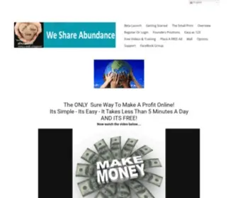 Weshareabundance.com(Spreading Peace) Screenshot