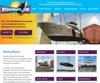 Weshipboats.com(Boat shipping) Screenshot