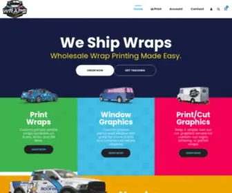 Weshipwraps.com(Upload) Screenshot