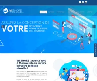 Weshore.com(Agence de communication Marrakech) Screenshot