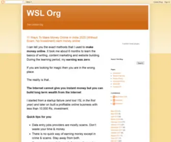 Weshoutloud.org(WSL Org) Screenshot