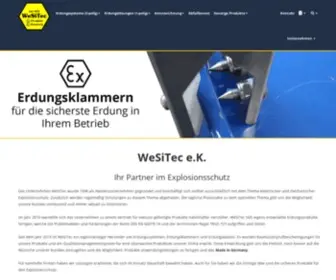 Wesitec.de(WeSiTec e.K.  Explosionsschutz) Screenshot