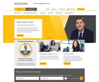Wesleyan.co.uk(Financial advice) Screenshot