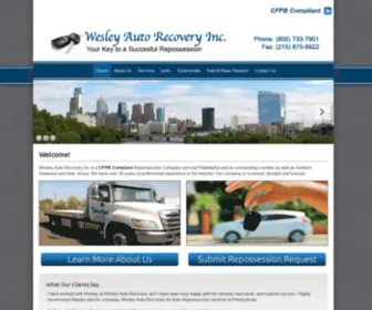 Wesleyautorecovery.com(Wesley Auto Recovery) Screenshot