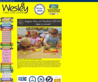 Wesleychildcarecenter.com(Wesley Child Care Center) Screenshot