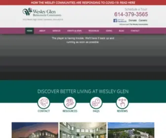 Wesleyglen.com(Retirement Community in Columbus Ohio) Screenshot