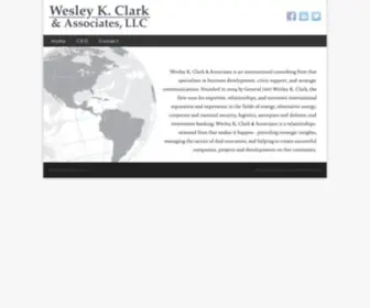 Wesleykclark.com(Wesley K. Clark & Associates) Screenshot