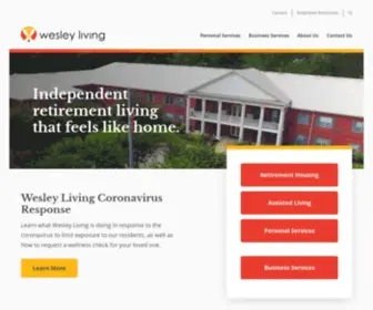 Wesleyliving.com(Wesley Living) Screenshot