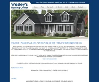 Wesleyshousingcenter.com(Wesley's Housing Center in Roanoke Rapids) Screenshot