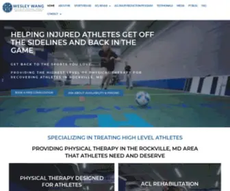 Wesleywangdpt.com(Sports Physical Therapy Rockville) Screenshot