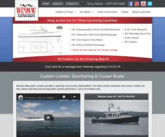 Wesmac.com(Wesmac Custom Boats) Screenshot
