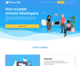 Wesoarhigh.com(Find Remote Freelance Web and Mobile Developers) Screenshot