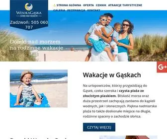 Wesolagaska.pl(Domki nad morzem do wynajęcia Gąski) Screenshot
