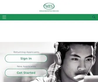 Wes.org(World Education Services (WES)) Screenshot