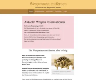 Wespennestentfernen.com(Wespennest entfernen) Screenshot