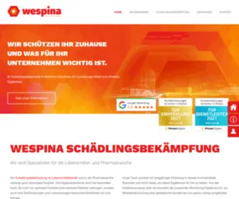 Wespina.de(Wespina Schädlingsbekämpfung) Screenshot