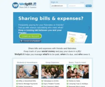 Wesplit.it(Share Bills and Expenses) Screenshot