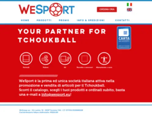 Wesport.eu(Tchoukball equipment) Screenshot