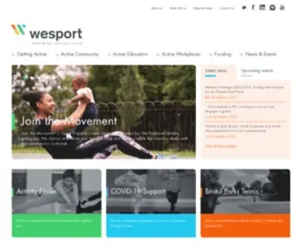 Wesport.org.uk(The West of England Sport Trust (Wesport)) Screenshot