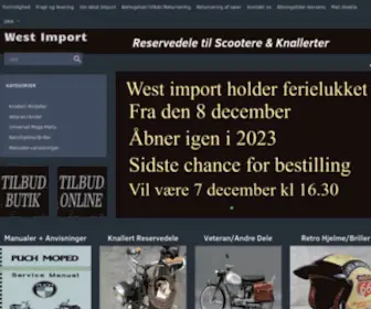 West-Import.dk(West Import) Screenshot