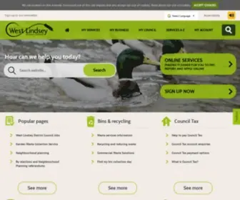West-Lindsey.gov.uk(West Lindsey District Council) Screenshot
