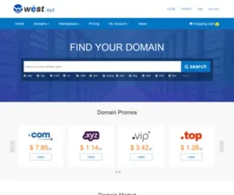 West.xyz(Domain Registration) Screenshot