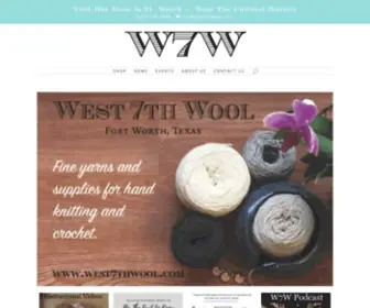 West7Thwool.com(West 7th Wool) Screenshot