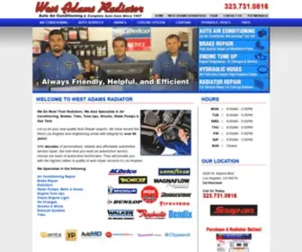 Westadamsradiator.com(Automotive Repairs) Screenshot