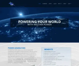 Westairpower.co.za(Generators by Westair Power) Screenshot